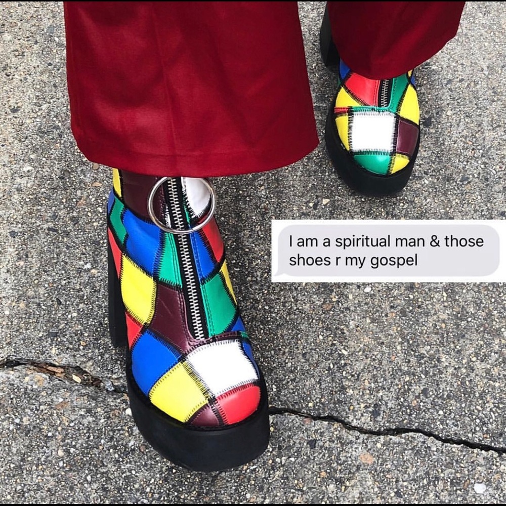 Current Mood Barnie Platform Boots SOLD